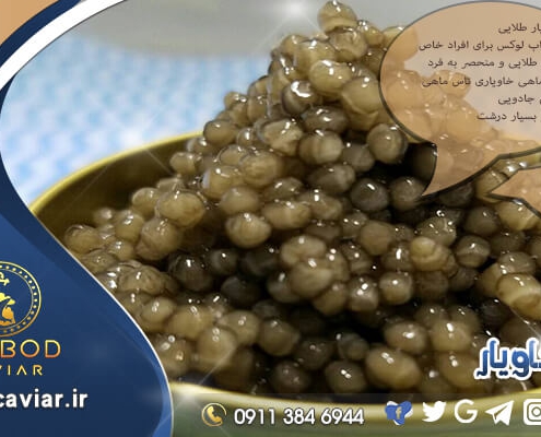 خاویار طلایی برای فروش خارجی